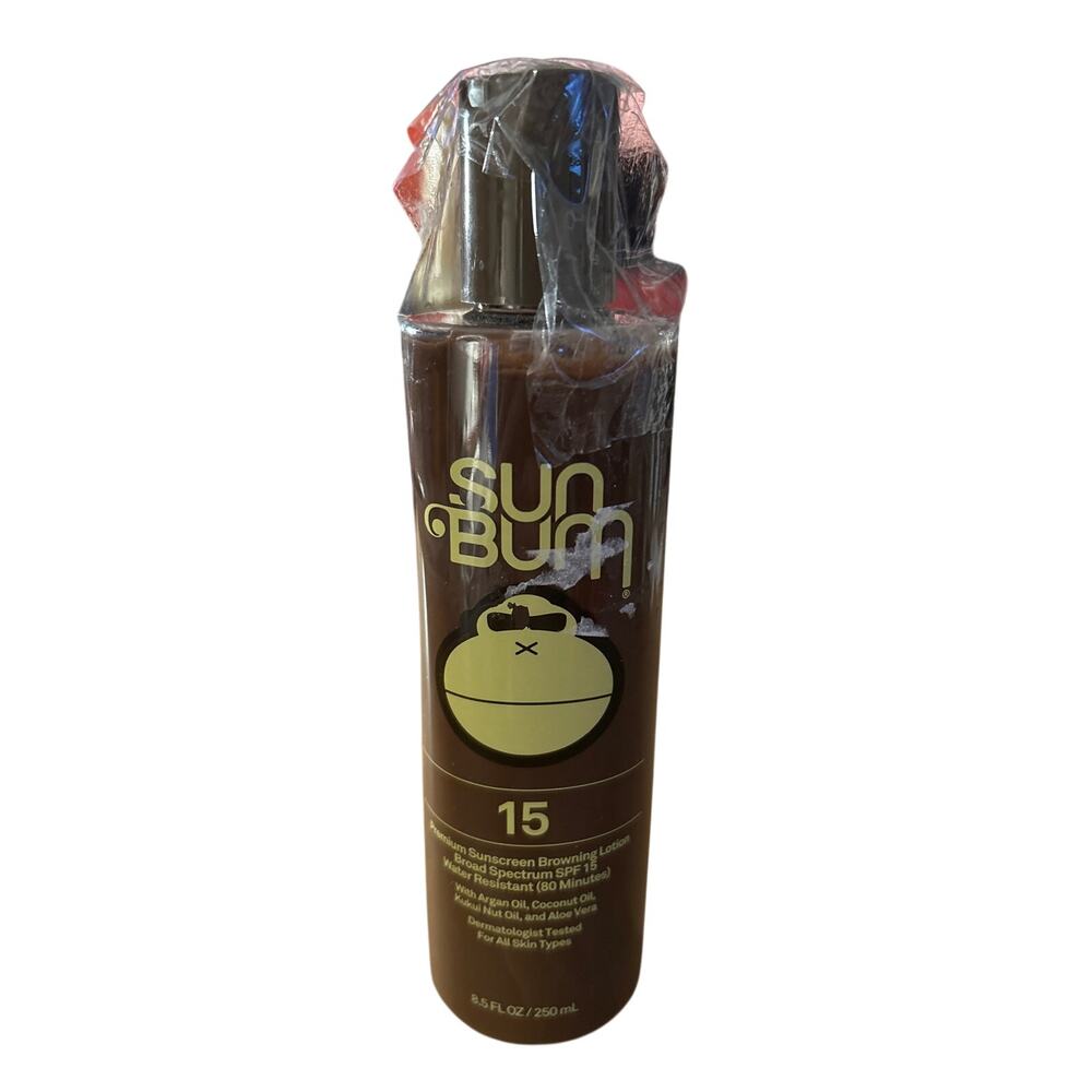 New Sun🌞 Bum SPF15 Browning Sunscreen Water 💦 Resistant Size 8.5oz Exp 4/2027